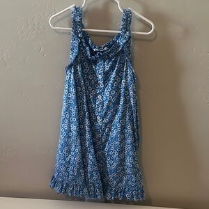 Floral Blue Kids Casual Dress